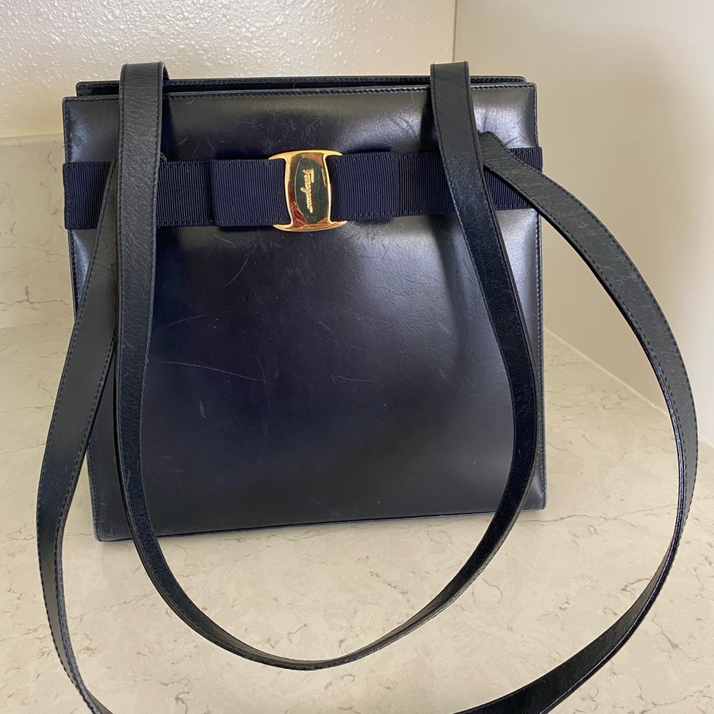 Salvatore Ferragamo shoulder bag.